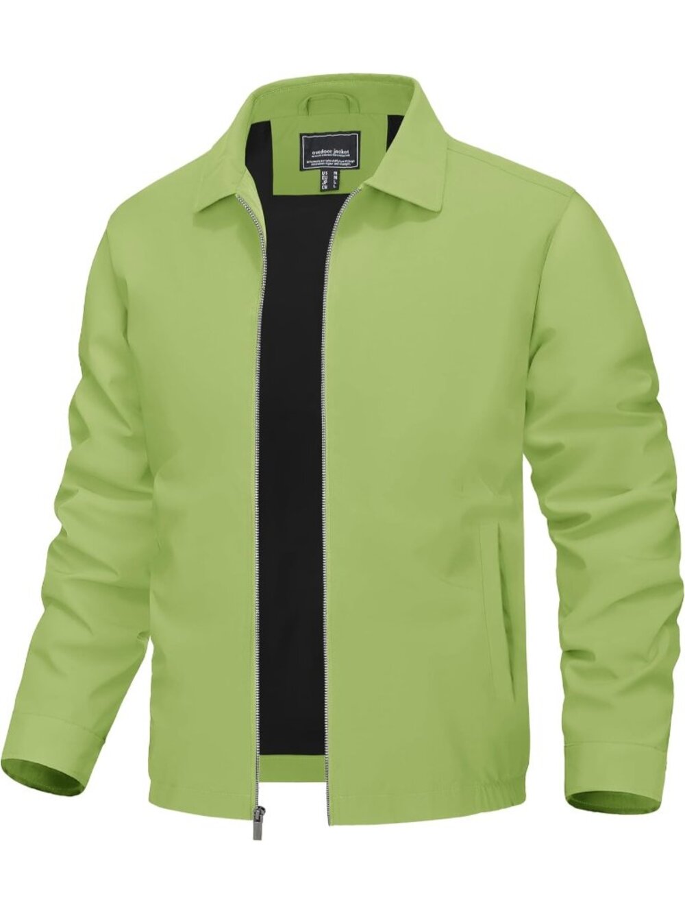 🆕Men's Mint Green Lightweight Jacket Fall Water Repellent Windbreaker Jackets